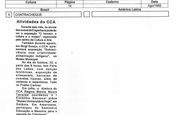 Atividades do CCA